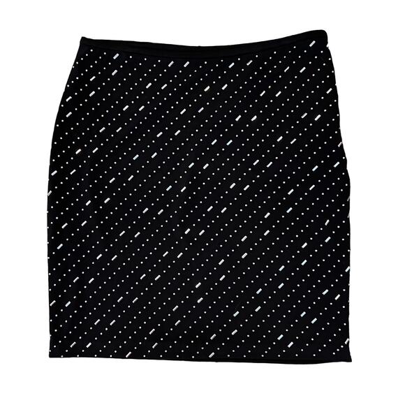 Calvin Klein Black Rhinestone Stretchy Lined Straight Skirt - SIZE M (no tag) - Picture 1 of 9